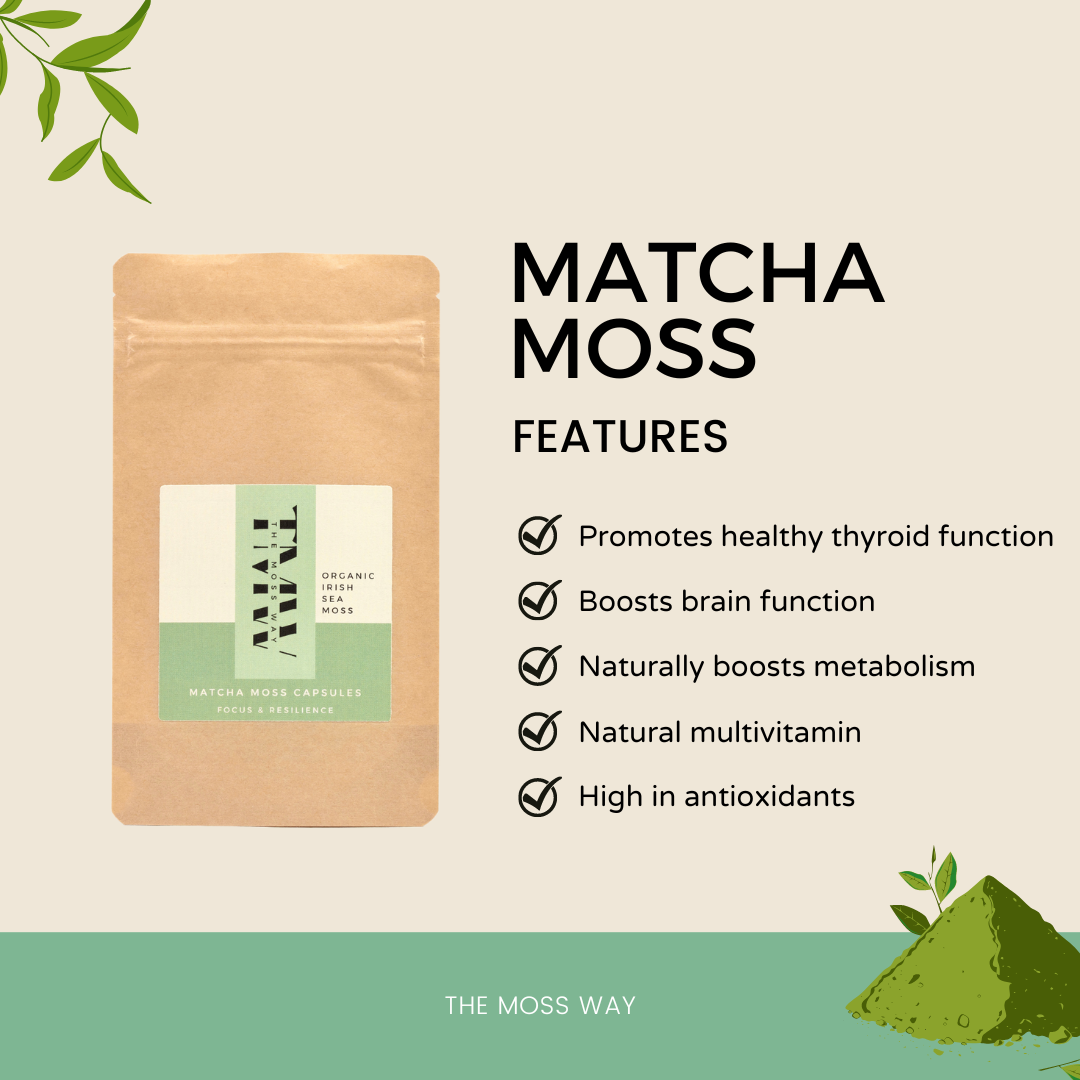 Matcha Moss Capsules | Organic Matcha Capsules | The Moss Way