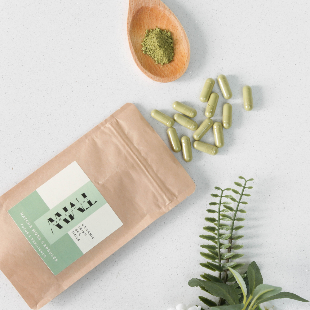 Matcha Moss Capsules | Organic Matcha Capsules | The Moss Way