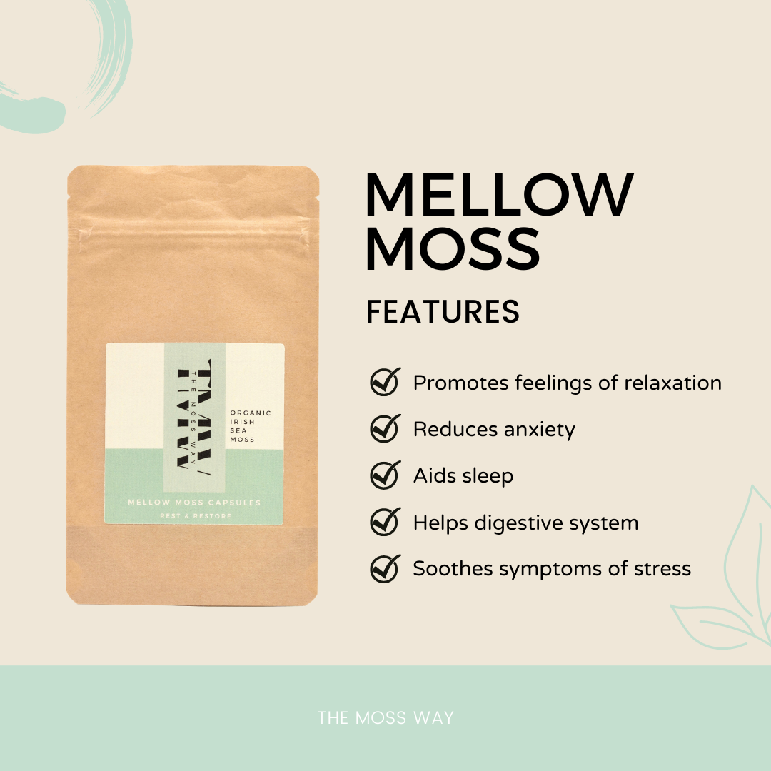 Mellow Moss Capsules | Organic Moss Capsules | sea moss